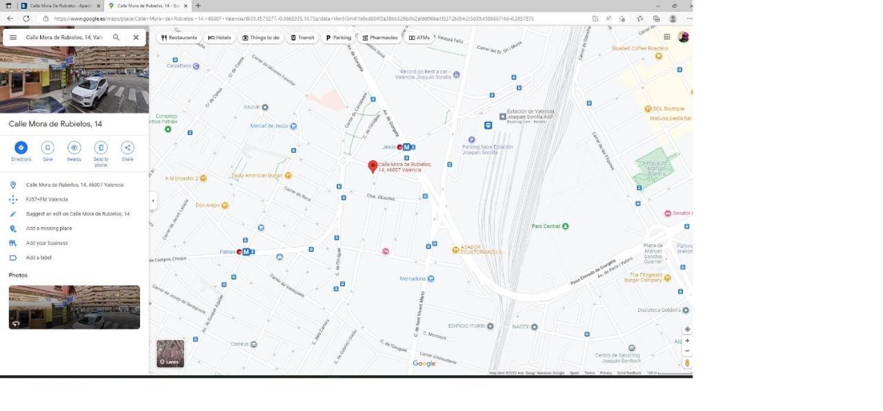 Calle Mora De Rubielos With Free Private Underground Parking Valencia Exterior photo